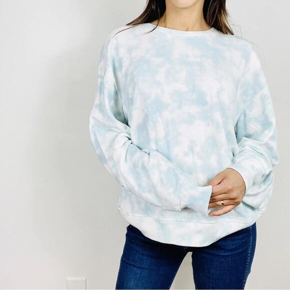 NEW Rails Ramona Tie Dye Pullover Sweatshirt Crew Neck Blue White Size S (b17) - Picture 1 of 4